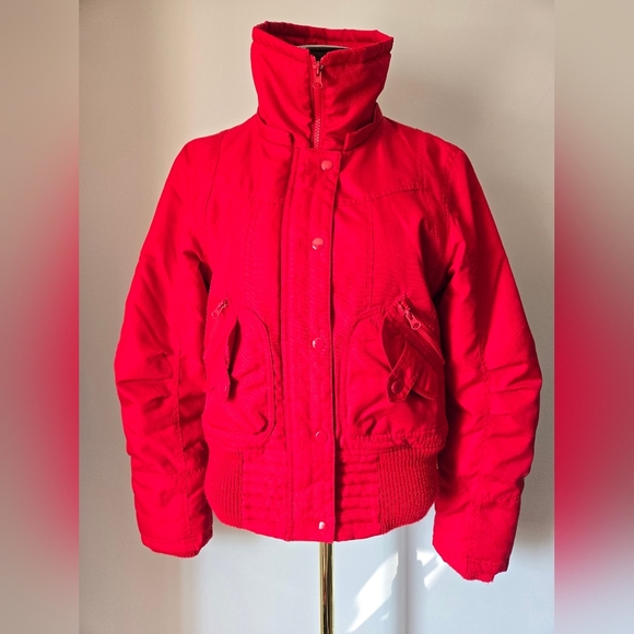 Vero Moda Red Waist Length Ski Jacket Jacket. Aize Medium - Picture 2 of 14